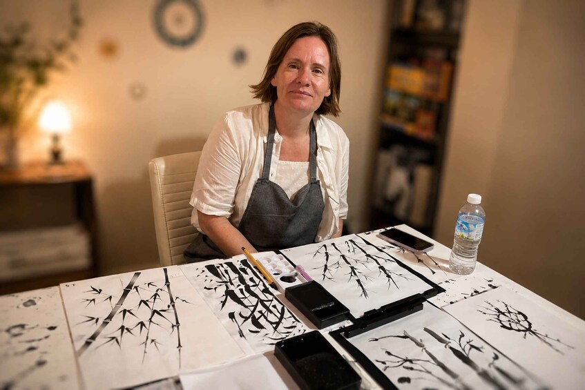 Picture 2 for Activity Hiroshima: Japanese Sumi-e Ink Painting Experience 5