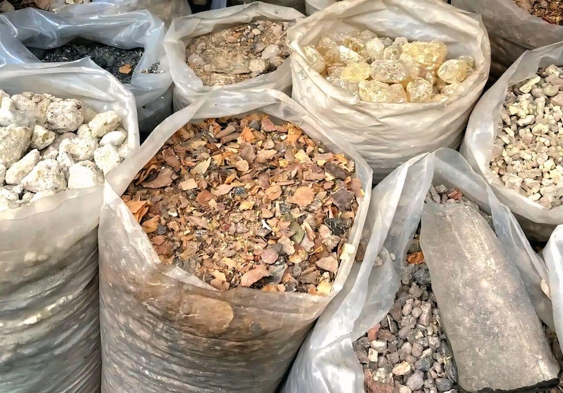 Various bags of rocks and minerals. 4
