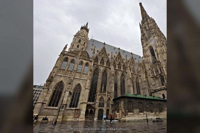 A Gothic cathedral with pointed arches and intricate stonework. 4