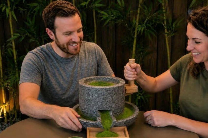 Kyoto Grind Your Own Matcha Tea Ceremony in Arashiyama 5