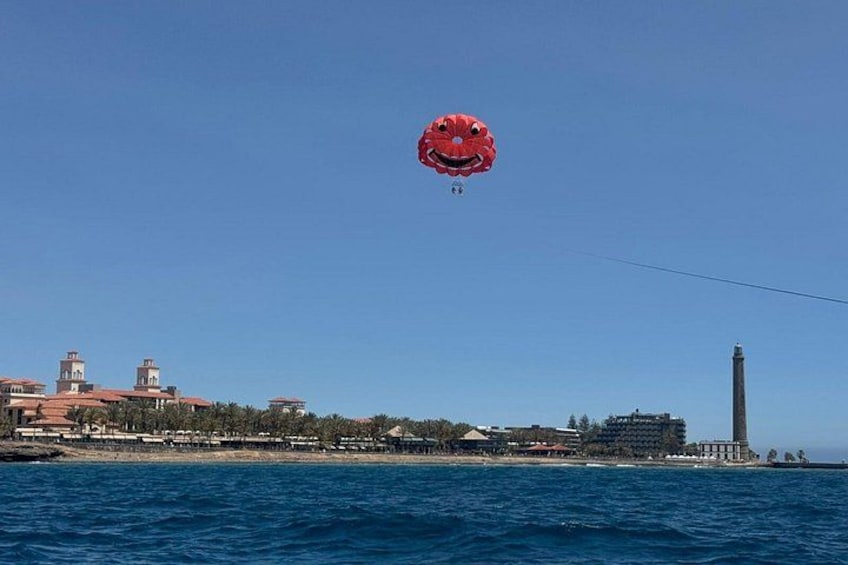 Parasailing about the Dunes of Maspalomas 3