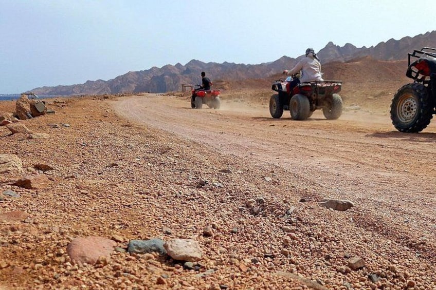 Sharm El Sheikh Sunset Quad Bike Desert Safari with Bedouin Tea 5