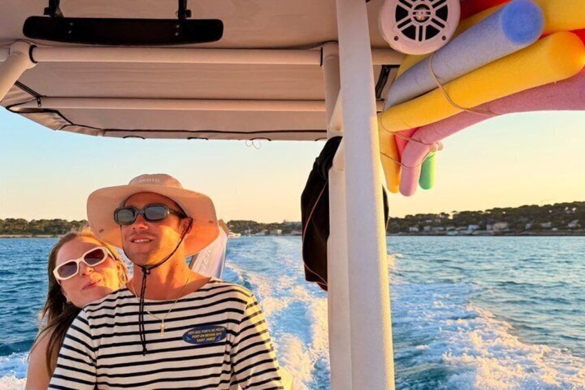 Cagnes Sunset Boat Cruise to Cap d'Antibes with snorkeling 1