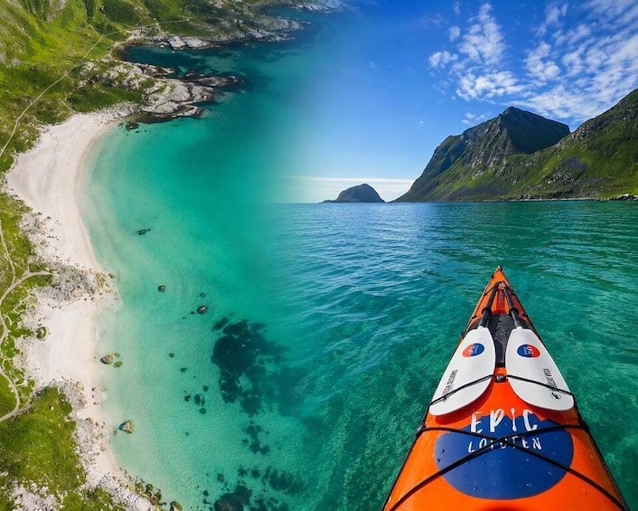 Lofoten: Kayak to Haukland & Hike Mannen with Local Guide 1