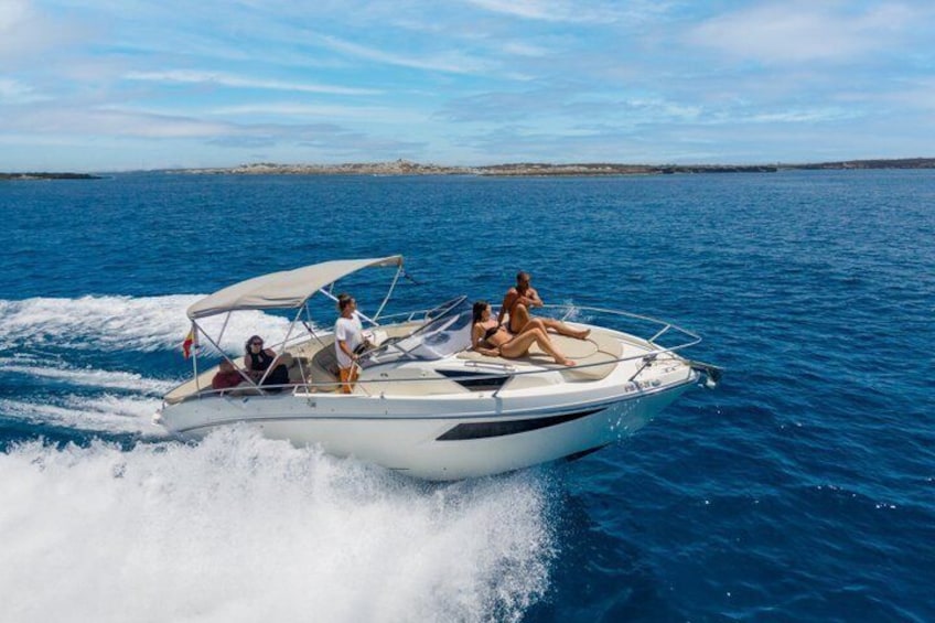 Private Boat Rental Sea Ray 295 for 10 People 8 Hours Ibiza-Formentera 5