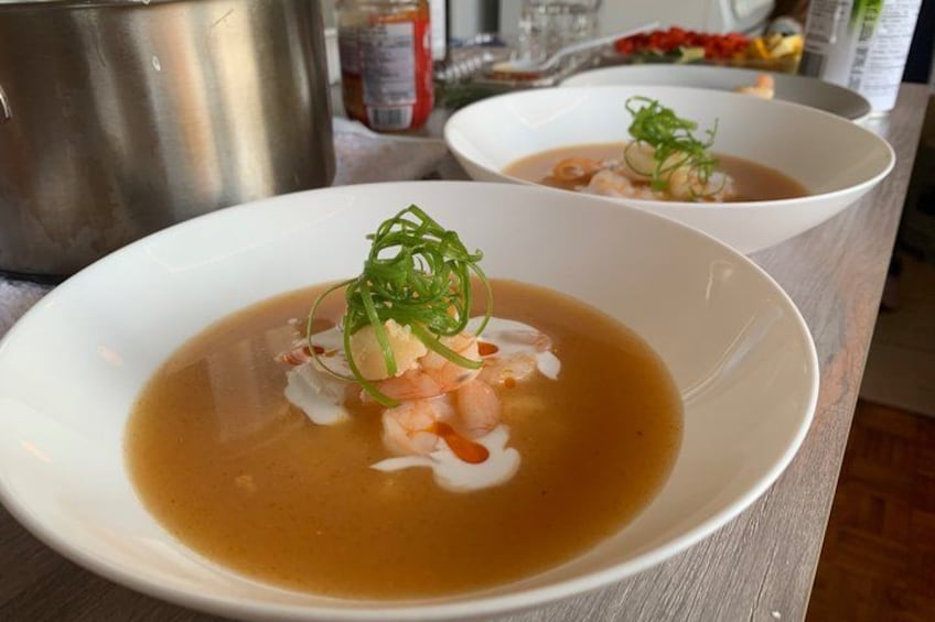 Thai-Montréal Cooking Class Experience with 4 courses meals 4