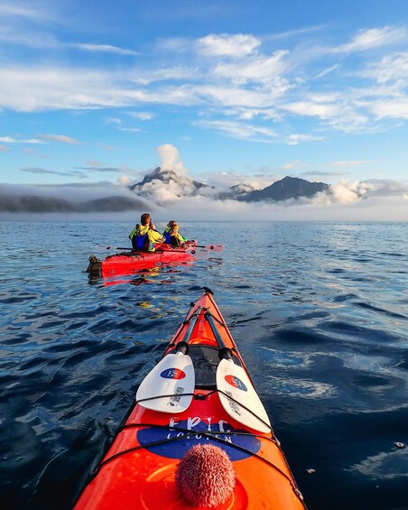 Picture 14 for Activity Lofoten: Haukland Sunset Kayak Tour with Local Guide 4