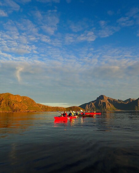 Picture 13 for Activity Lofoten: Haukland Sunset Kayak Tour with Local Guide 3