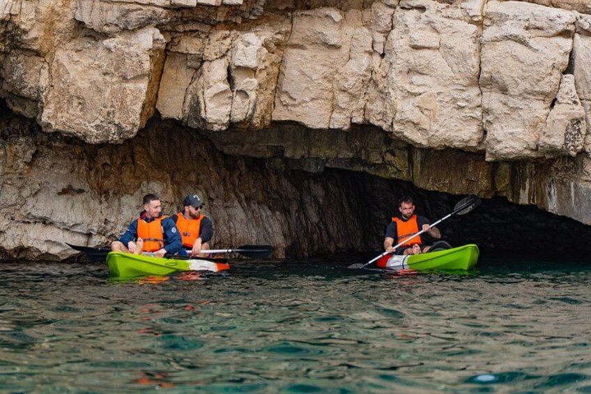 Pula Kayak Tour Snorkeling Cliff Jump and Swim 5