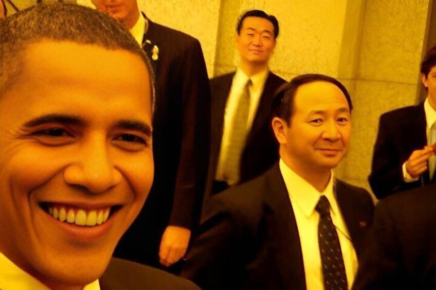 A group of men in suits at a formal event. 5