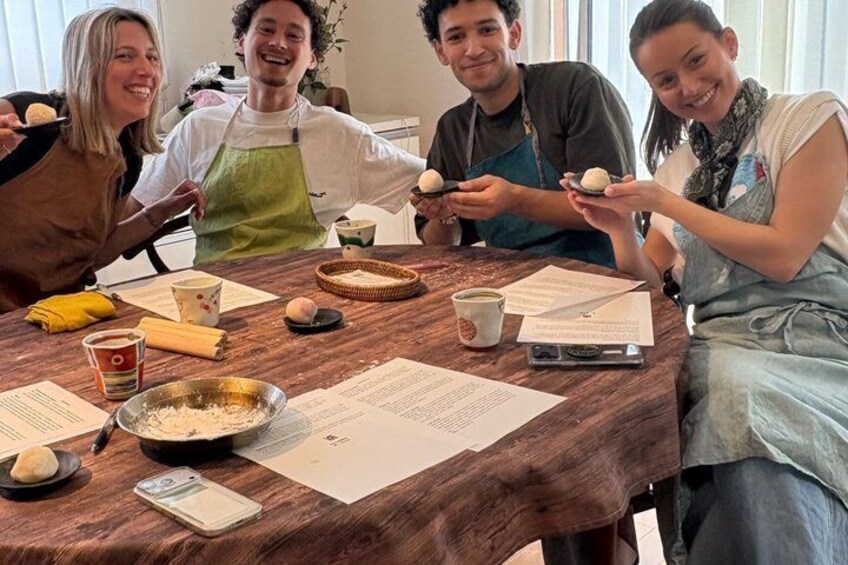 Osaka Shoyu & Miso Ramen, Gyoza, Wagashi & Matcha Cooking Class 5