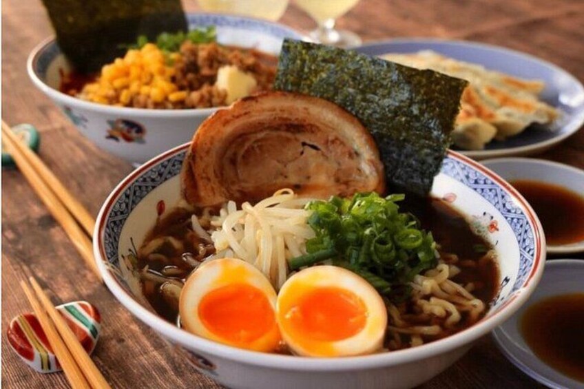 Osaka Shoyu & Miso Ramen, Gyoza, Wagashi & Matcha Cooking Class 1