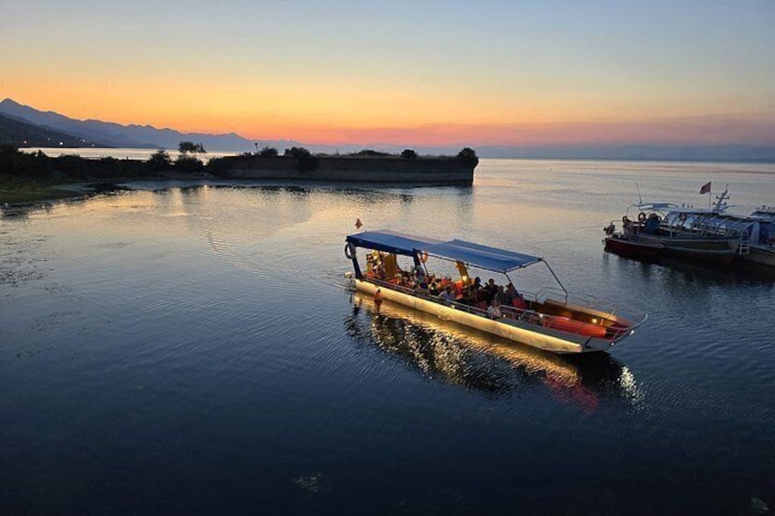 Lake Shkodra Boat Cruise and Water Biking and Cultural Visits 4