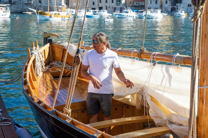 Picture 5 for Activity Vis Island: Traditional sailing with historic Falkuša boat 4