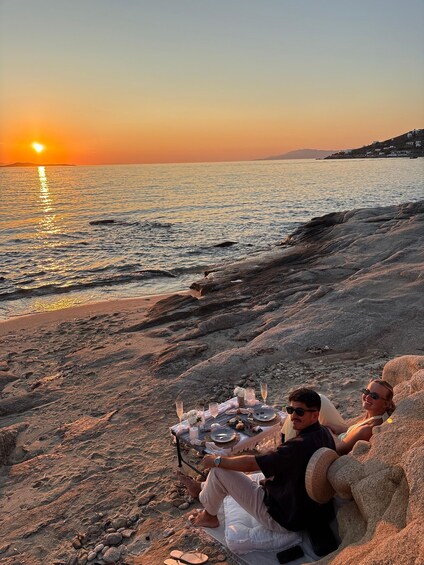Picture 42 for Activity Mykonos: Luxury Sunset Picnic with Wine & Sea Views 3