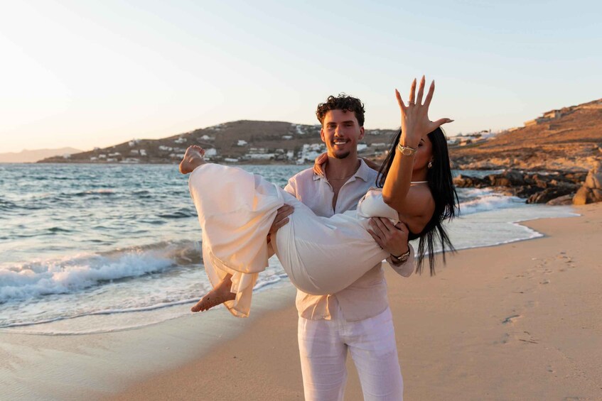 Picture 12 for Activity Mykonos: Luxury Sunset Picnic with Wine & Sea Views 3