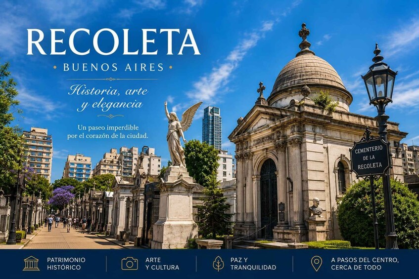 A historic avenue in Buenos Aires with classical architecture, including a dome and statues. 5
