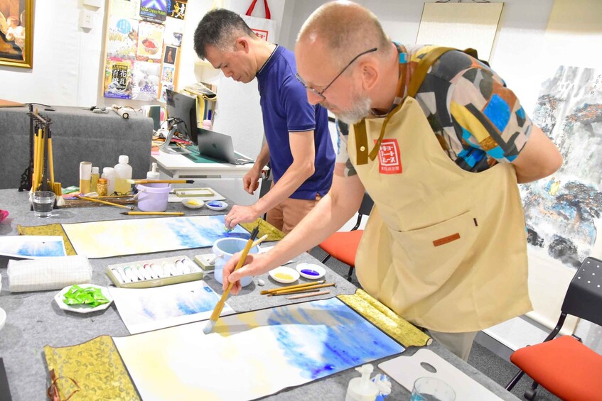 Ginza, Tokyo: Japanese Painting with Gold & Mineral Pigments 1