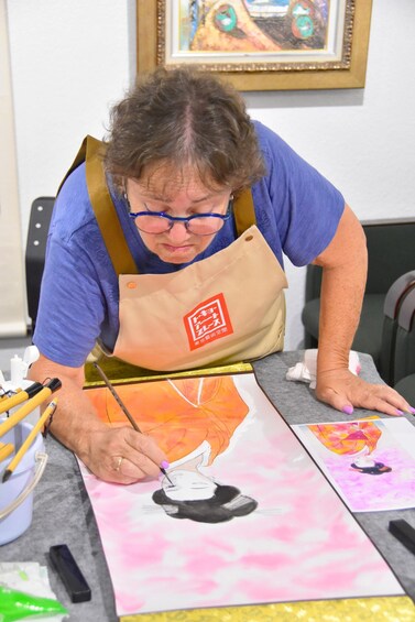 Picture 7 for Activity Ginza, Tokyo: Japanese Painting with Gold & Mineral Pigments 3