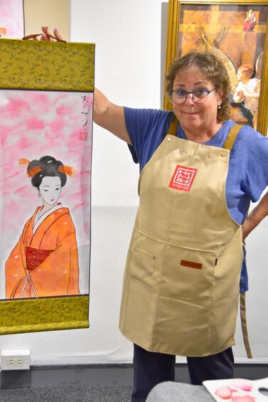 Picture 5 for Activity Ginza, Tokyo: Japanese Painting with Gold & Mineral Pigments 2