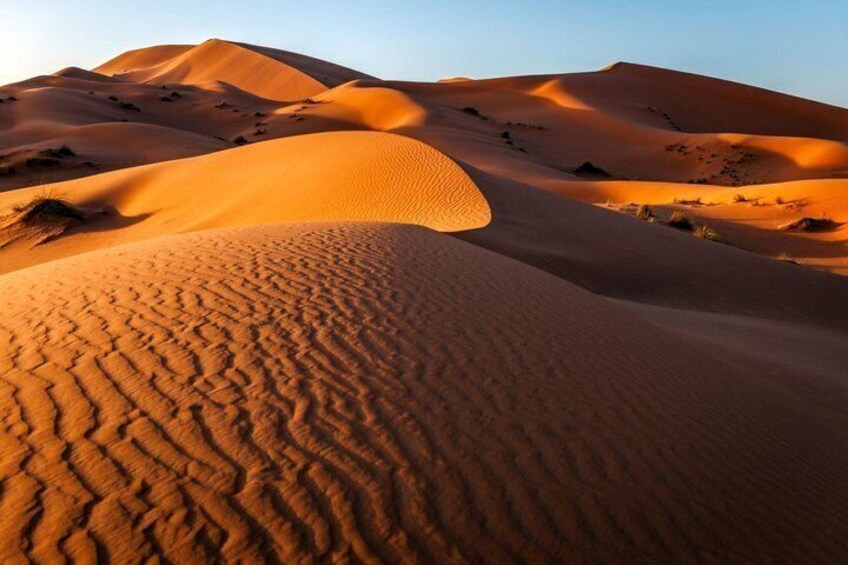 Sand dunes with ripples and shadows. 2