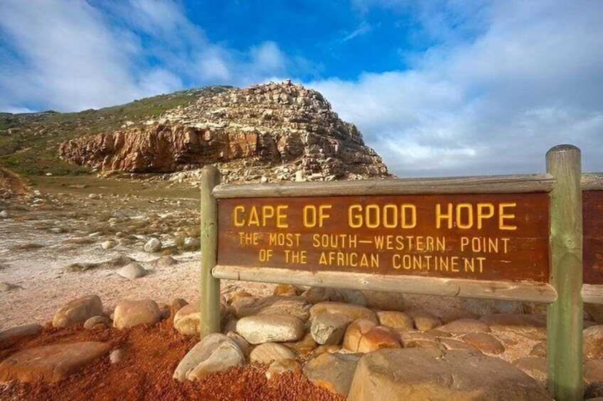 A sign at Cape of Good Hope stating it's the most south-western point of the African continent. 3