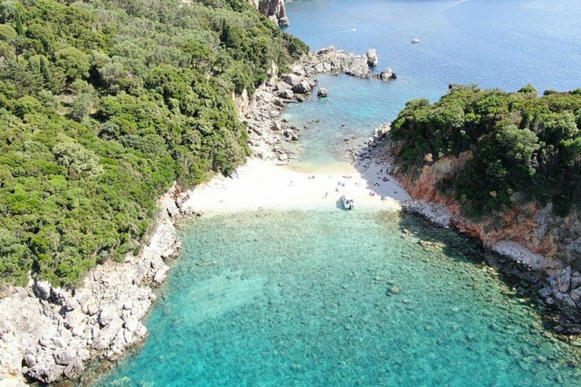 Corfu Paleokastritsa 1hr tour Sea Caves Paradise Stelari beach 4