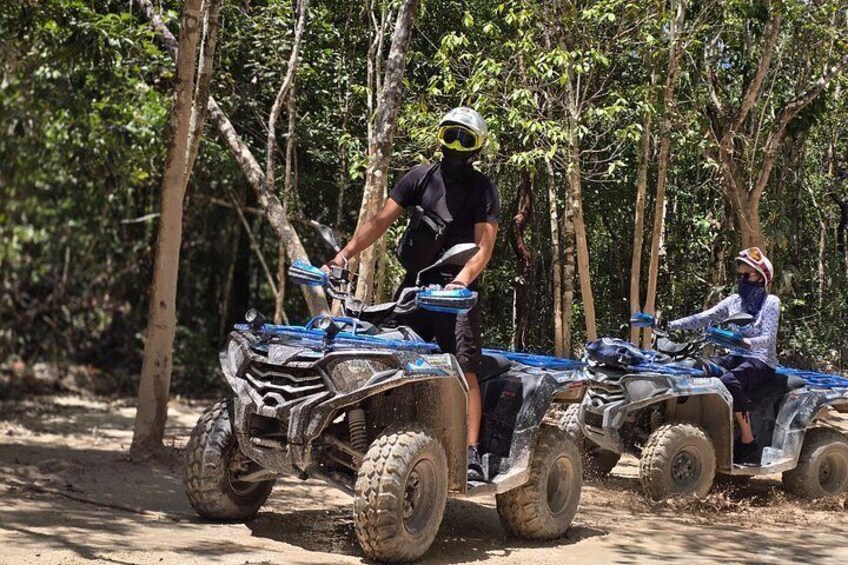 Jade Caverns and Mayan Village, lunch, snorkel Cozumel ATV Tour 5