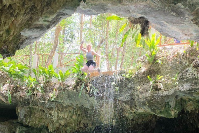 Jade Caverns and Mayan Village, lunch, snorkel Cozumel ATV Tour 2