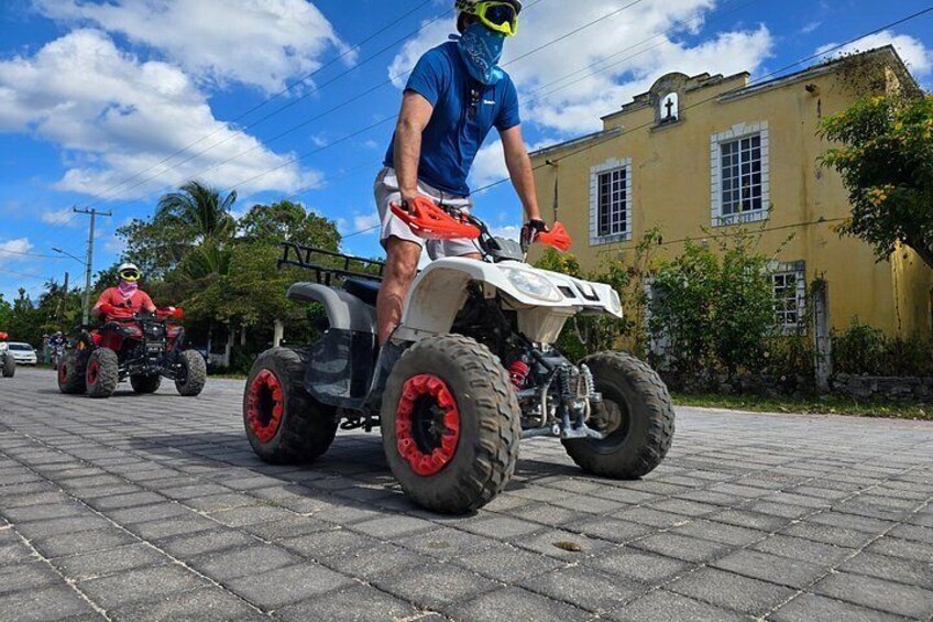 Jade Caverns and Mayan Village, lunch, snorkel Cozumel ATV Tour 4