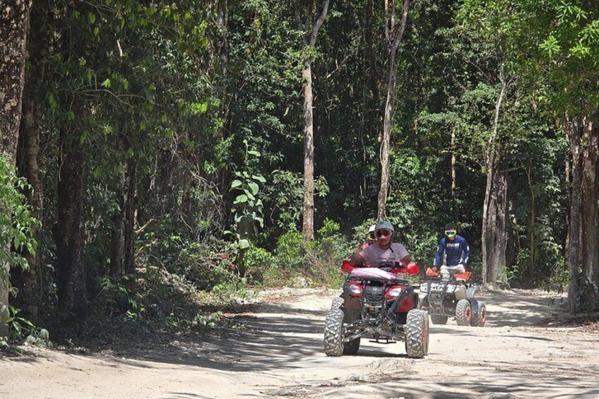Jade Caverns and Mayan Village, lunch, snorkel Cozumel ATV Tour 2
