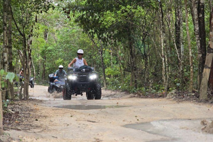 Jade Caverns and Mayan Village, lunch, snorkel Cozumel ATV Tour 4