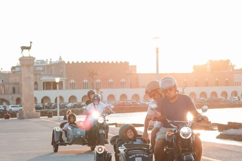 Private Sunset Tour in Rhodes Vintage Sidecar Experience 5