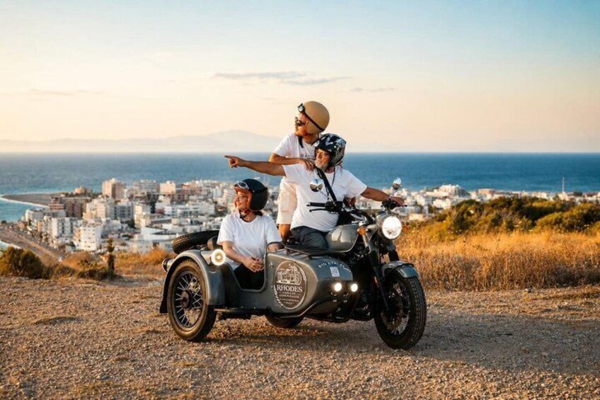 Private Sunset Tour in Rhodes Vintage Sidecar Experience 2