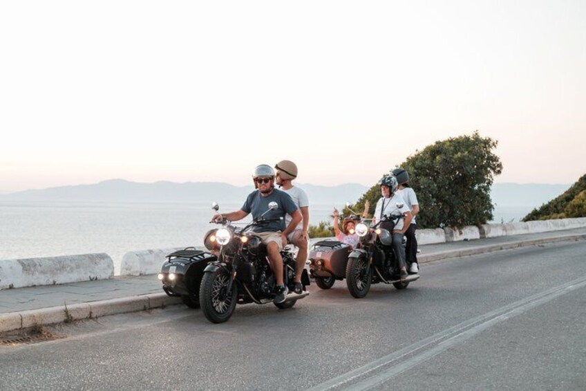 Private Sunset Tour in Rhodes Vintage Sidecar Experience 5