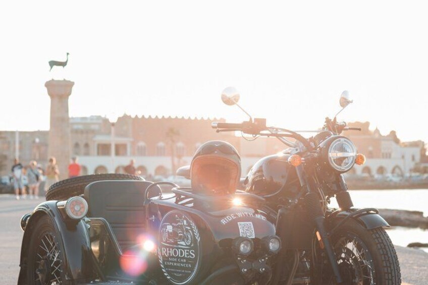 Private Sunset Tour in Rhodes Vintage Sidecar Experience 3