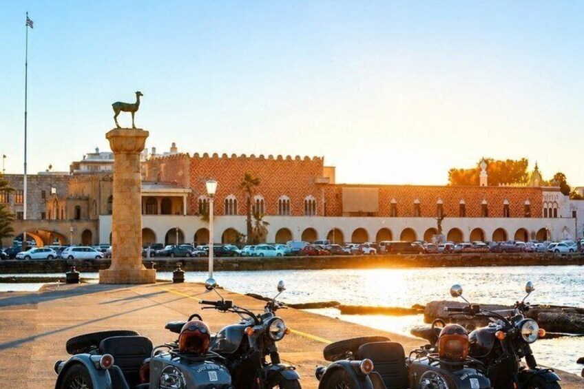 Private Sunset Tour in Rhodes Vintage Sidecar Experience 1