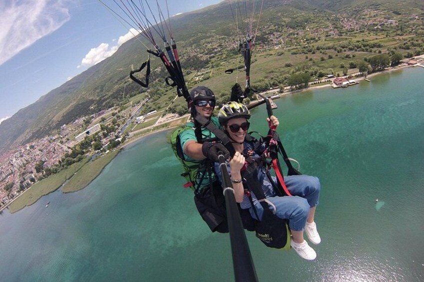 Paragliding above Ohrid 5