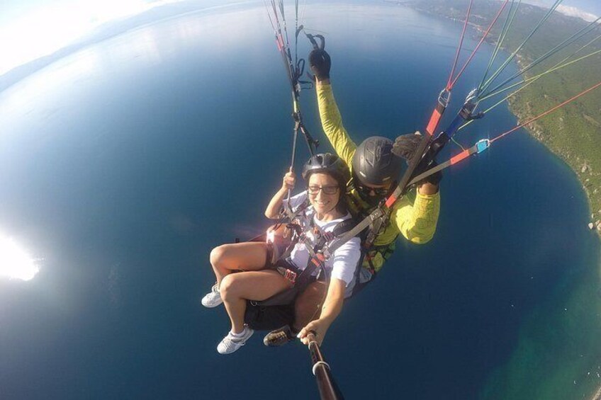 Paragliding above Ohrid 2