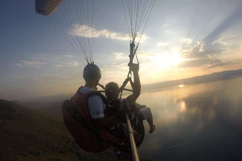 Paragliding above Ohrid 2