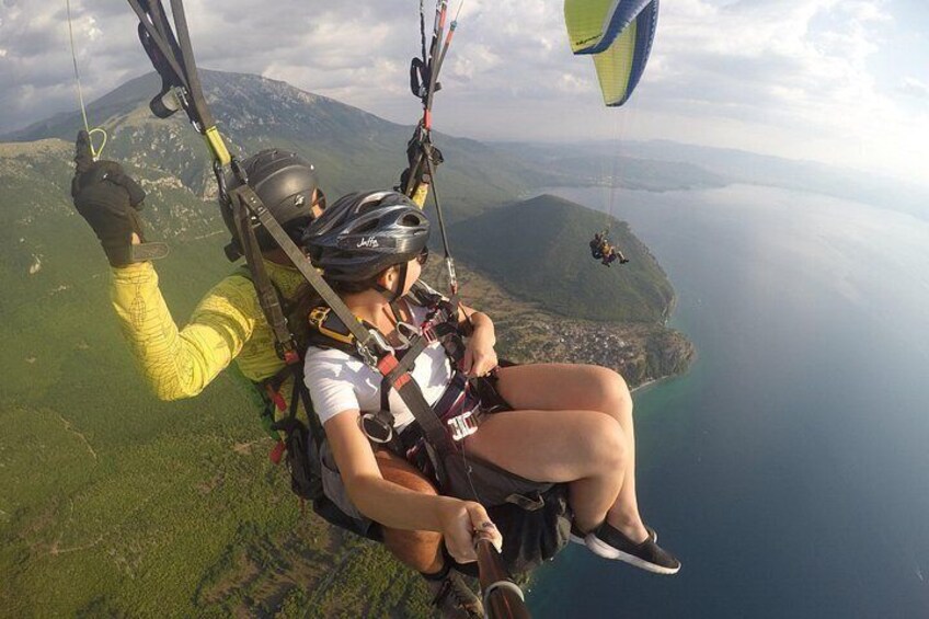 Paragliding above Ohrid 3