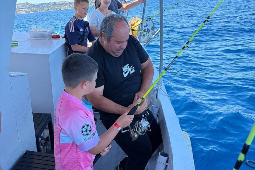 Rhodes Fishing Trip with BBQ and swimming 4