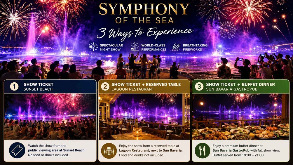 Phu Quoc: Symphony of the Sea Show & Dinner Combo Ticket 1