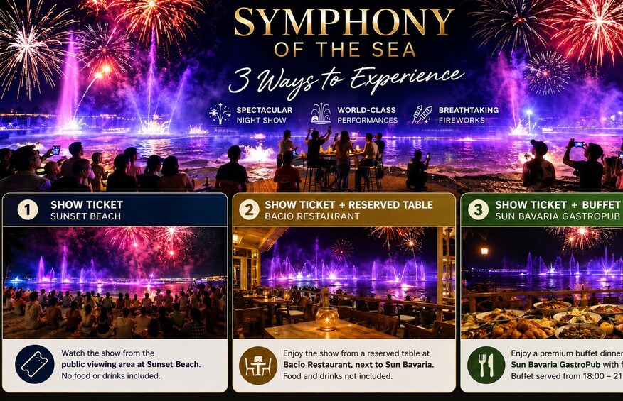 Phu Quoc: Symphony of the Sea Show & Dinner Ticket with Opts 1