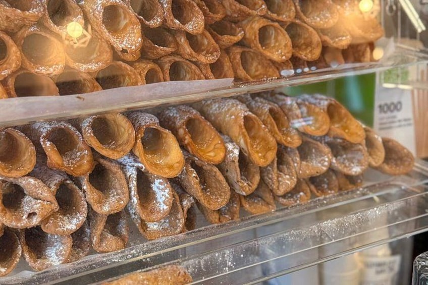 A display of hollow chocolate shells in a store. 5