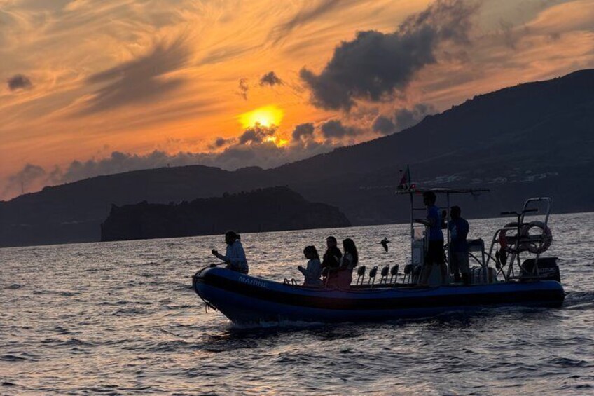 Vila Franca Sunset Boat Cruise with Wine and Water Activities 4