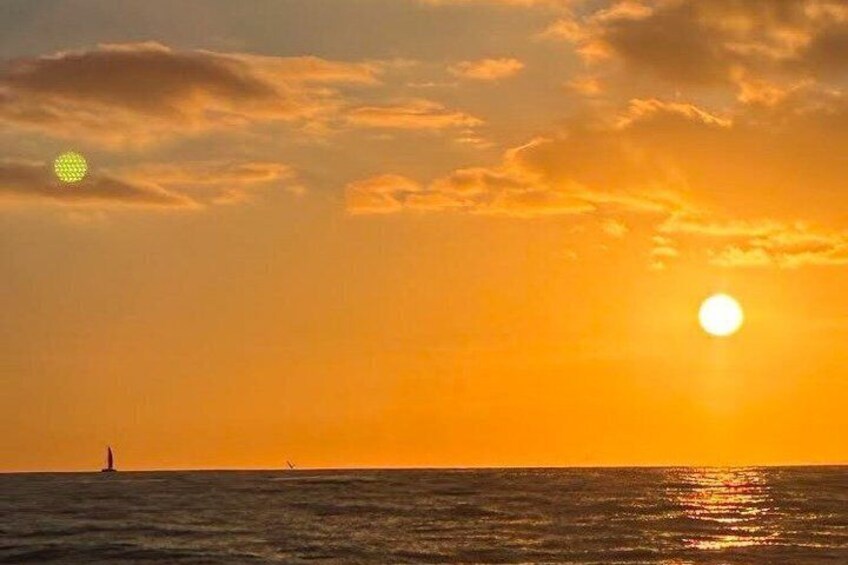 Vila Franca Sunset Boat Cruise with Wine and Water Activities 2