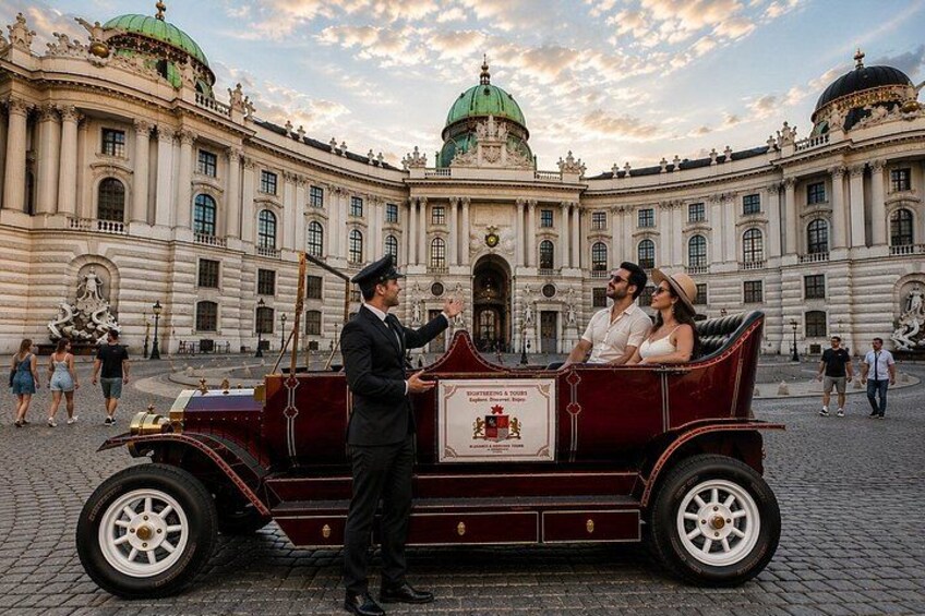 Vienna City Tour with Luxury E Old Timer 5