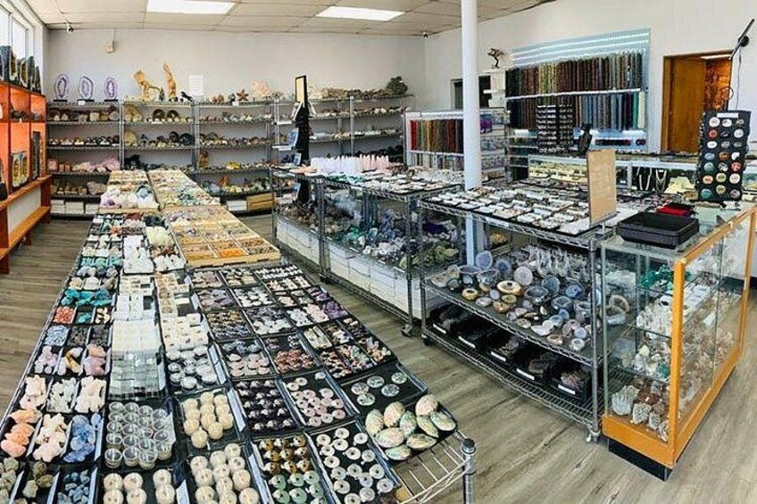 A jewelry store with various items on display. 2