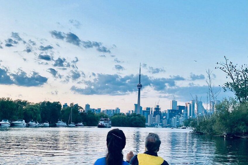 Night View of Toronto Skyline from my Canoe 1